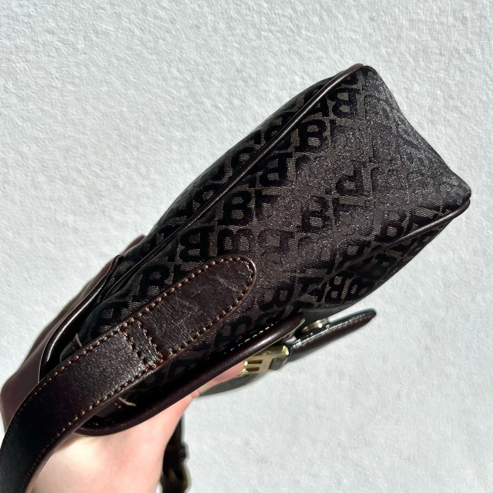 Bally Monogram Canvas Crossbody Bag